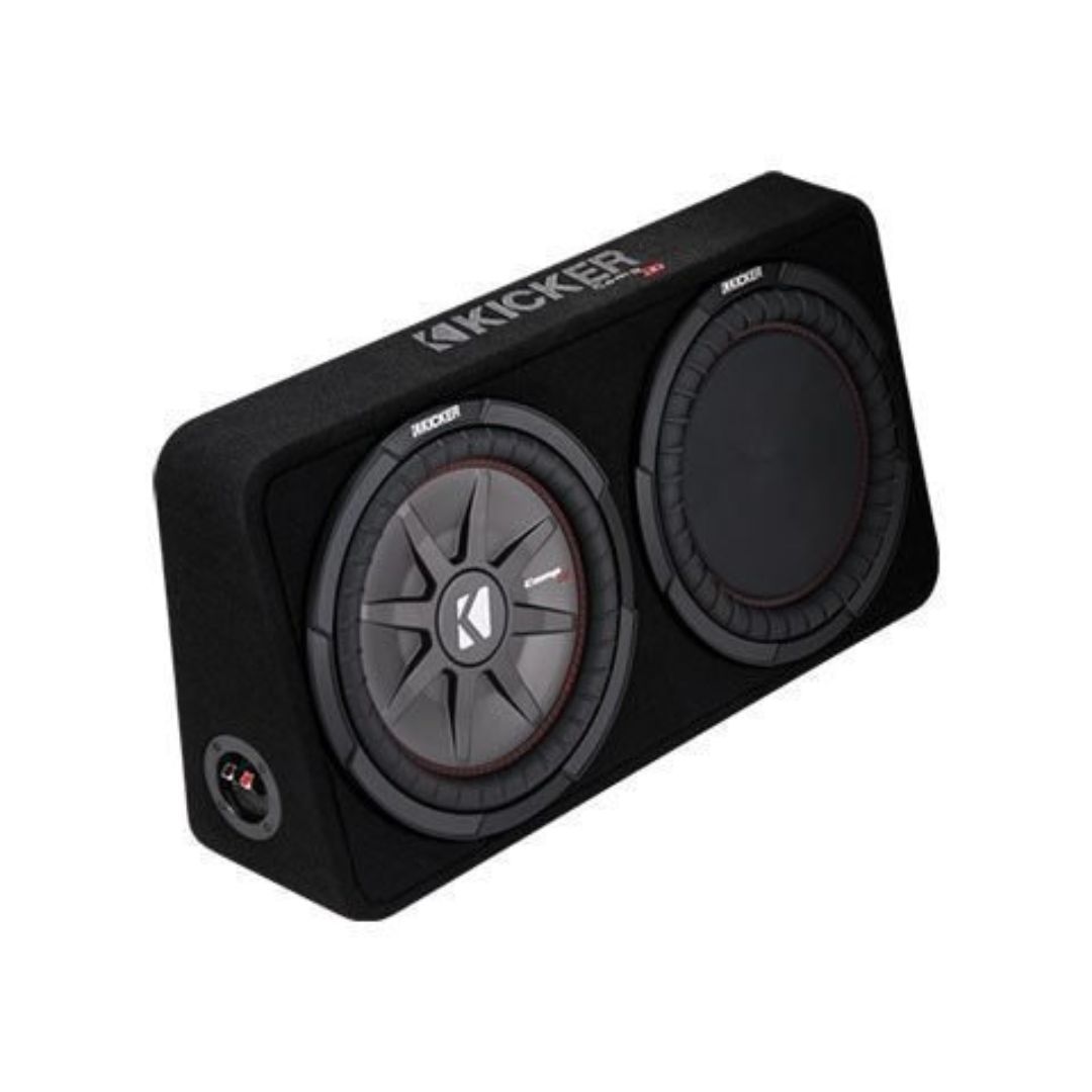Kicker TCWRT124, CompRT 12" Subwoofer in Thin Profile Enclosure, 4-Ohm, 500W (43TCWRT124) (OB)