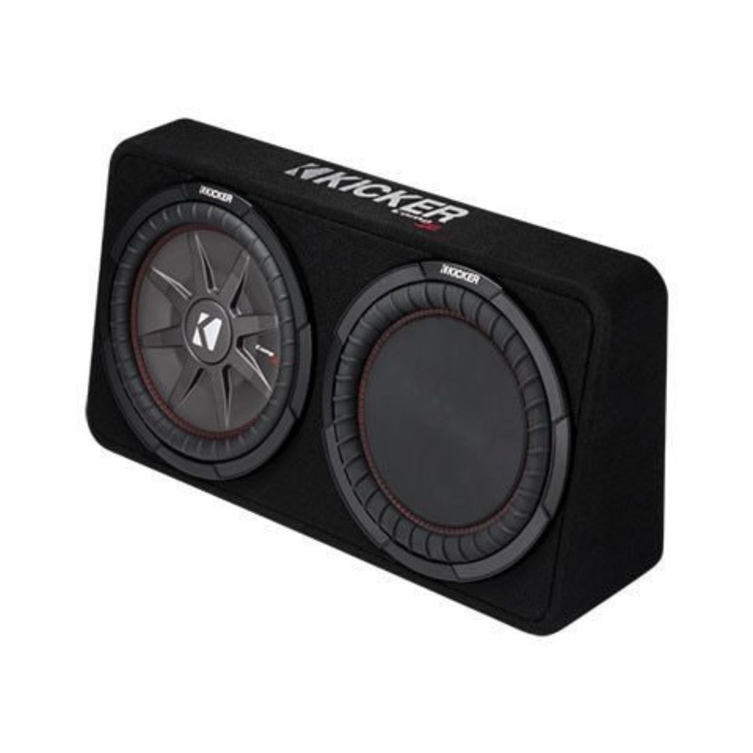 Kicker TCWRT124, CompRT 12" Subwoofer in Thin Profile Enclosure, 4-Ohm, 500W (43TCWRT124) (OB)
