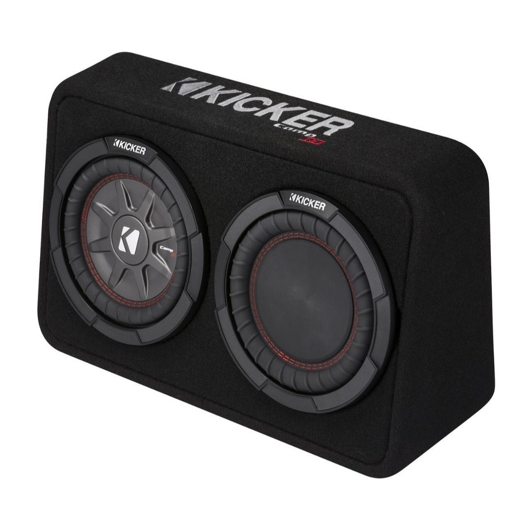 Kicker TCWRT84, CompRT 8" Subwoofer in Thin Profile Enclosure, 4-Ohm, 300W (43TCWRT84) (OB)