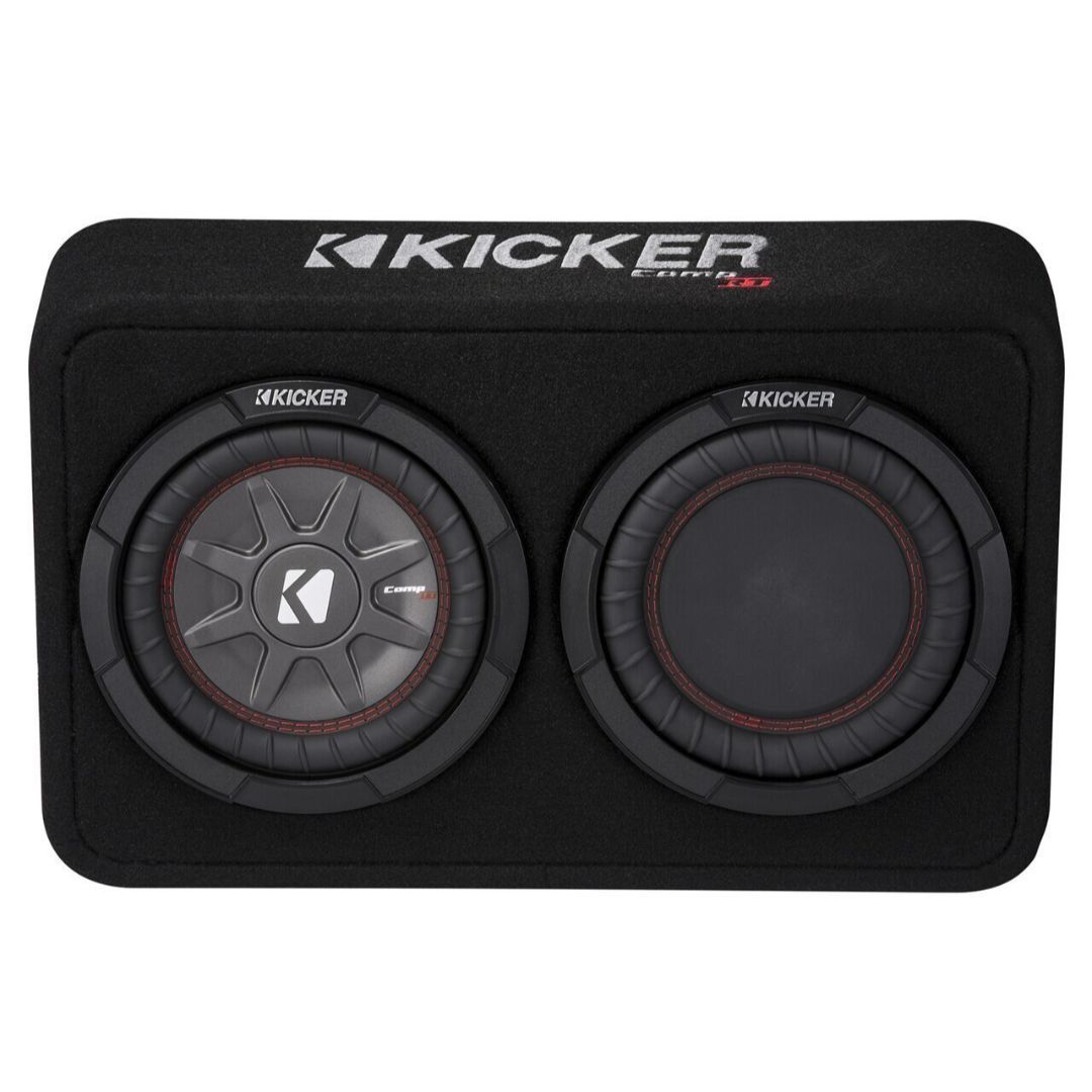 Kicker TCWRT84, CompRT 8" Subwoofer in Thin Profile Enclosure, 4-Ohm, 300W (43TCWRT84) (OB)