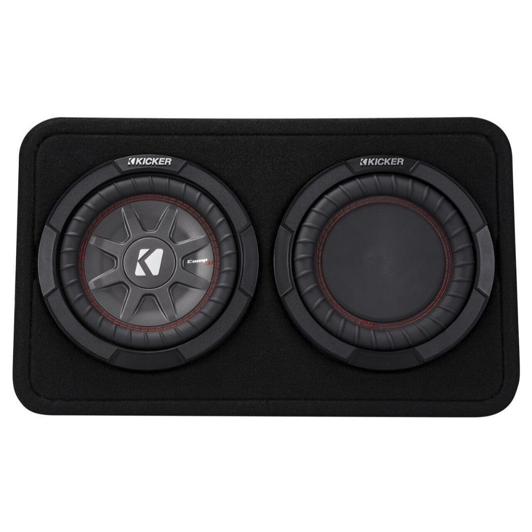 Kicker TCWRT84, CompRT 8" Subwoofer in Thin Profile Enclosure, 4-Ohm, 300W (43TCWRT84) (OB)