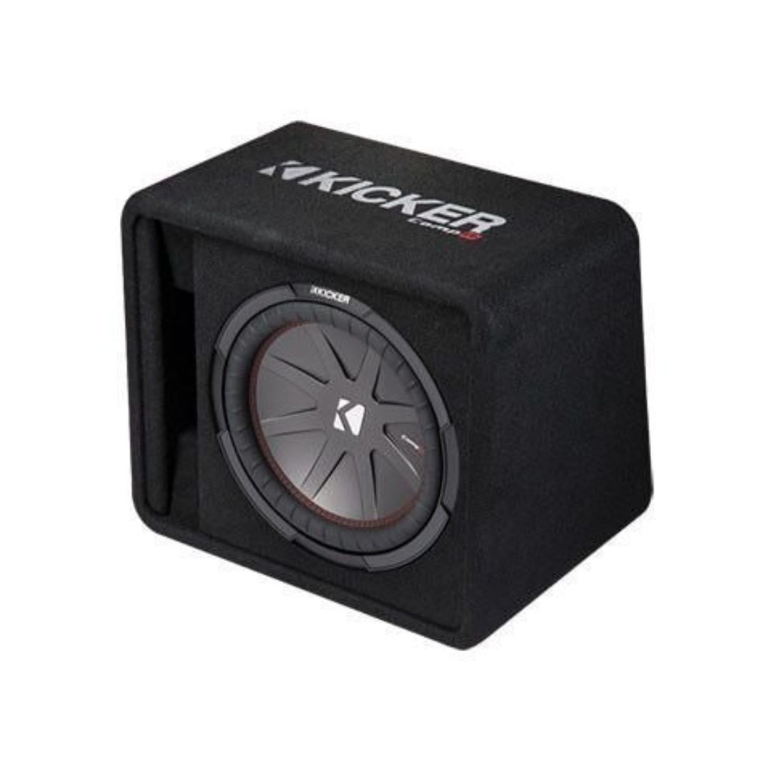 Kicker VCWR122, CompR 12" Subwoofer in Vented Enclosure, 2-Ohm, 500W (43VCWR122) (OB)
