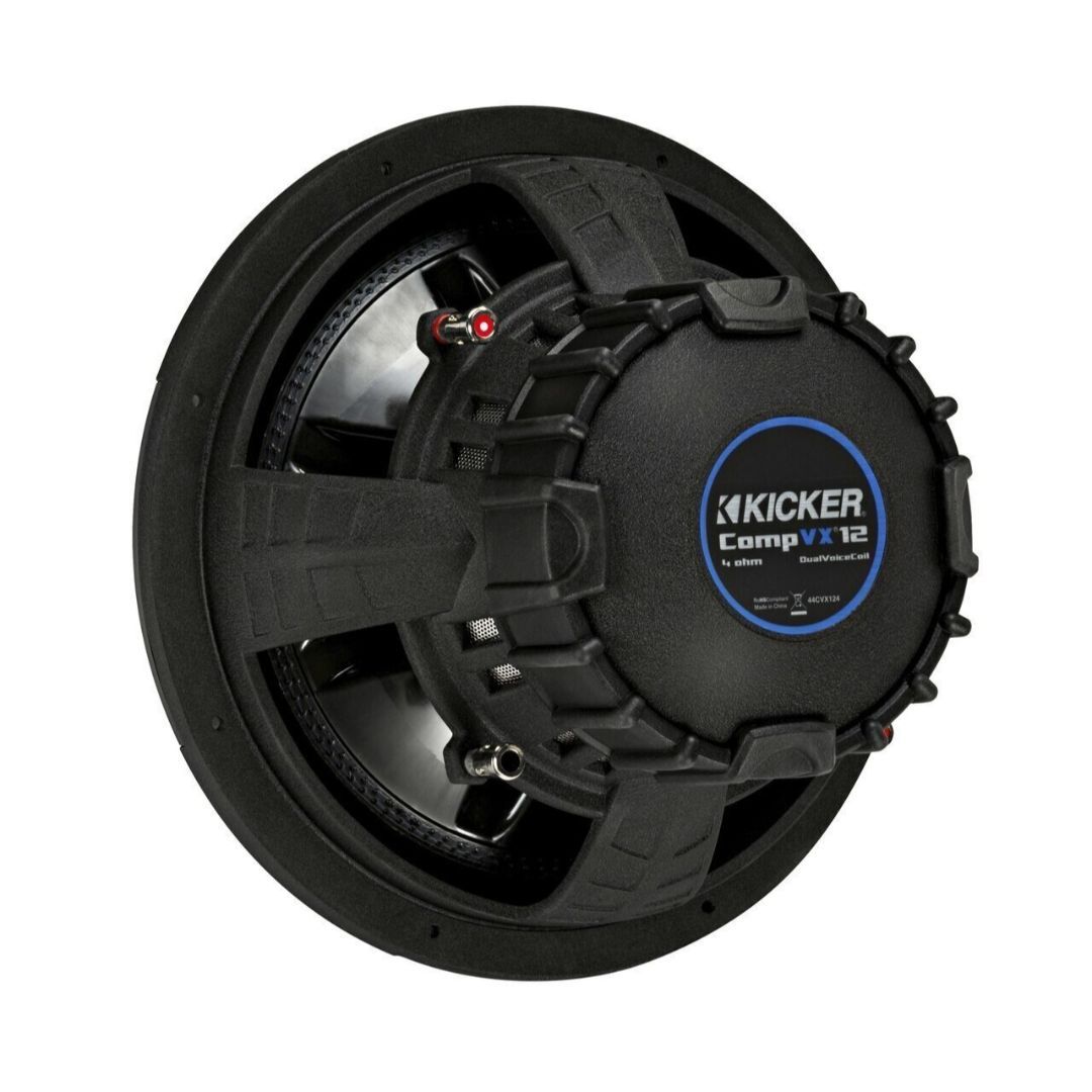 Kicker CVX122, CompVX 12" Dual Voice Coil Subwoofer 2-Ohm, 750W (44CVX122) (OB)