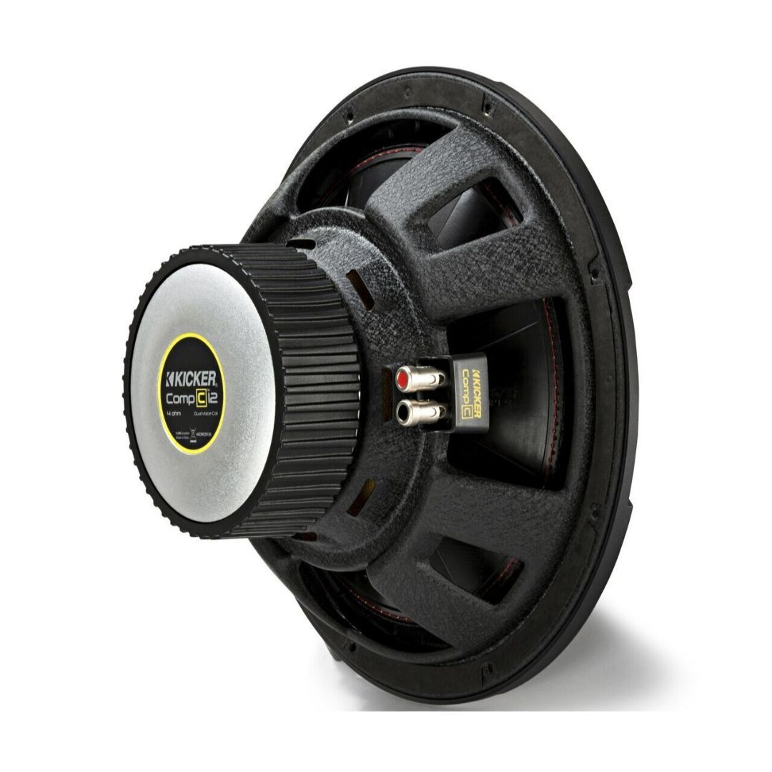 Kicker CWCD124, CompC 12" Dual Voice Coil Subwoofer 4-Ohm, 300W (44CWCD124) (OB)
