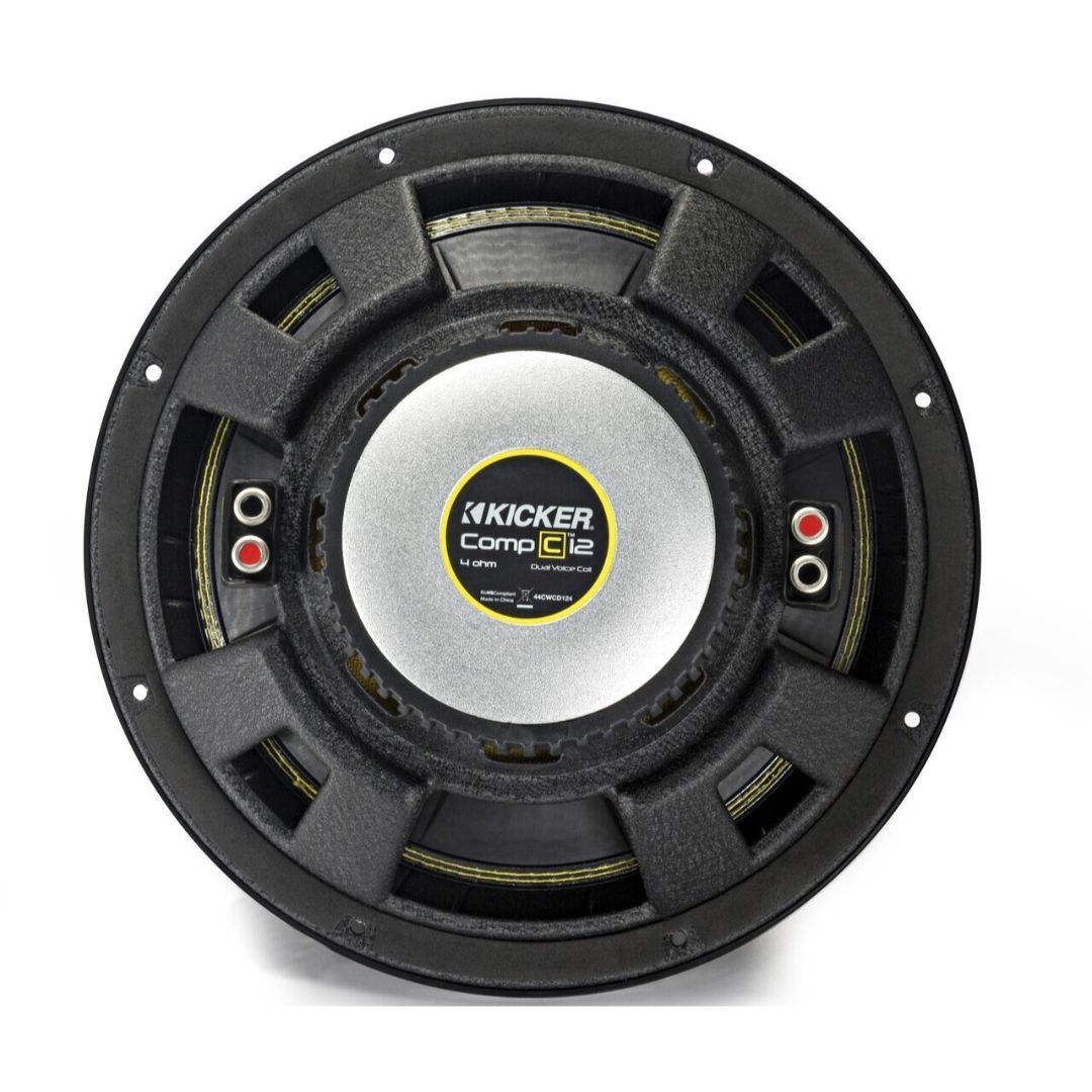 Kicker CWCD84, CompC 8" Dual Voice Coil Subwoofer 4-Ohm, 200W (44CWCD84) (OB)