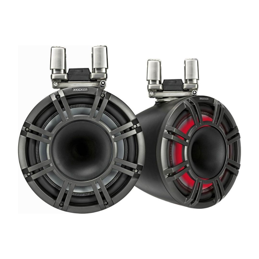 Kicker KMTC114, KMTC 11" Horn-Loaded Tower Speaker System, Charcoal (44KMTC114) (OB)