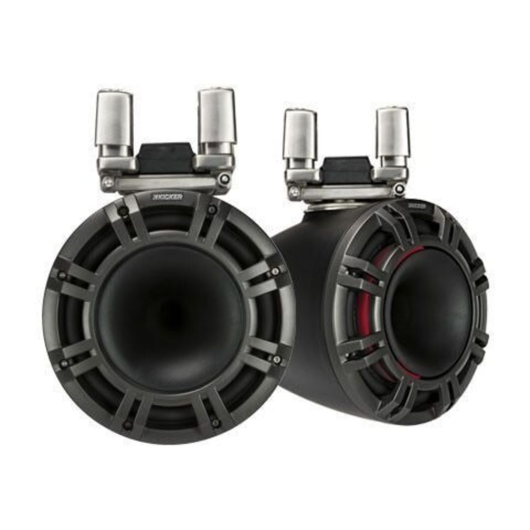 Kicker KMTC94, KMTC 9" Horn-Loaded Tower Speaker System, Charcoal (44KMTC94) (OB)
