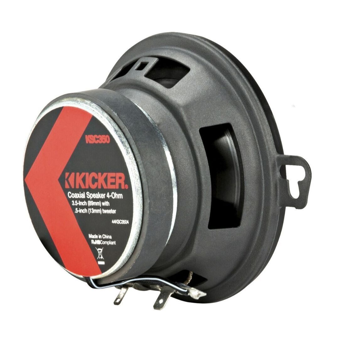 Kicker KSC3504, KS Series 3.5" Coaxial Speakers (44KSC3504) (OB)