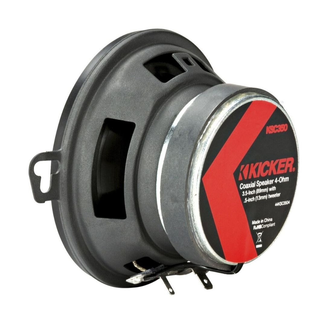 Kicker KSC3504, KS Series 3.5" Coaxial Speakers (44KSC3504) (OB)