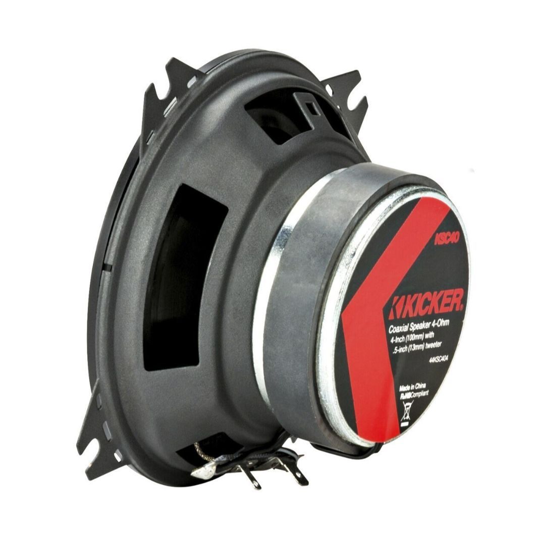 Kicker KSC404, KS Series 4" Coaxial Speakers (44KSC404) (OB)