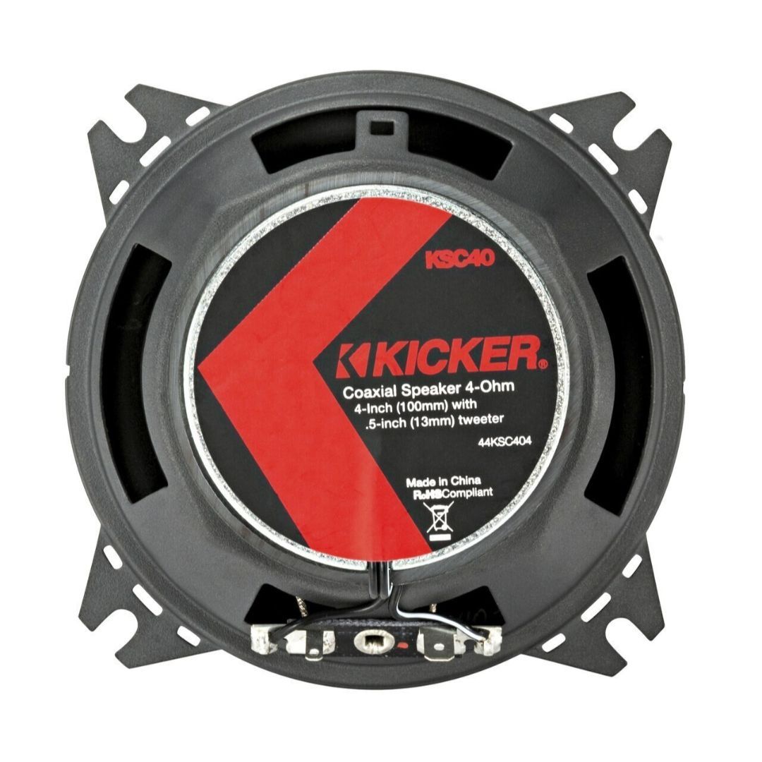 Kicker KSC404, KS Series 4" Coaxial Speakers (44KSC404) (OB)