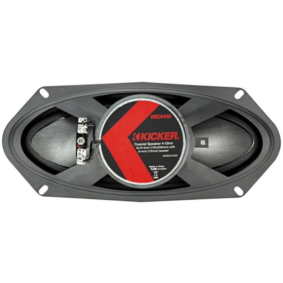 Kicker KSC41004, KS Series 4x10" Coaxial Speakers (44KSC41004) (OB)