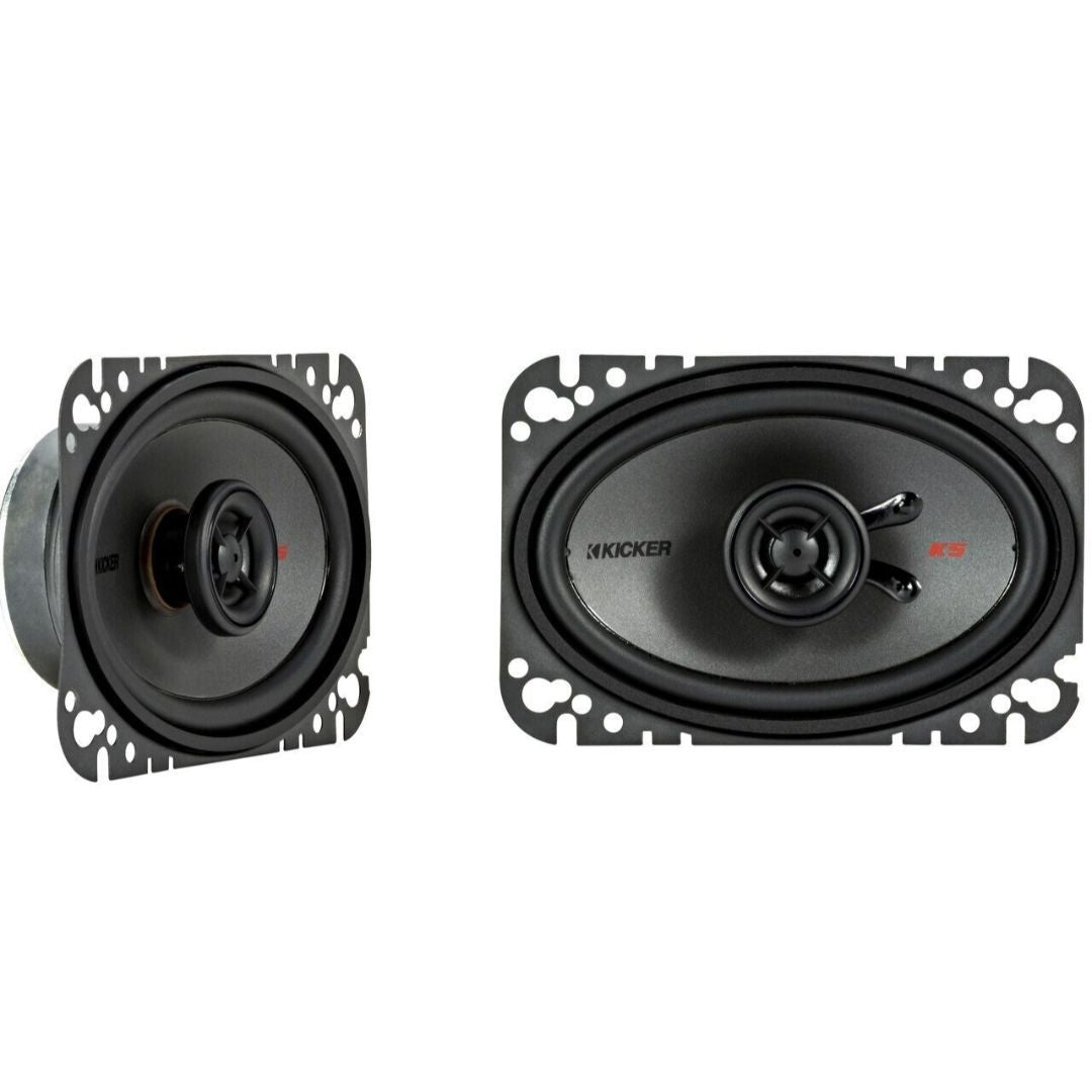 Kicker KSC4604, KS Series 4x6" Coaxial Speakers (44KSC4604) (OB)