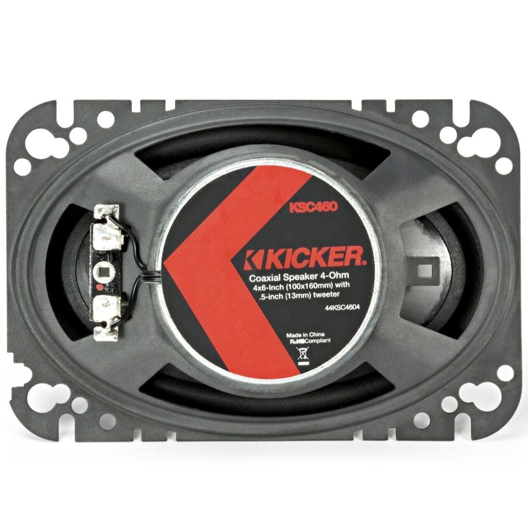 Kicker KSC4604, KS Series 4x6" Coaxial Speakers (44KSC4604) (OB)