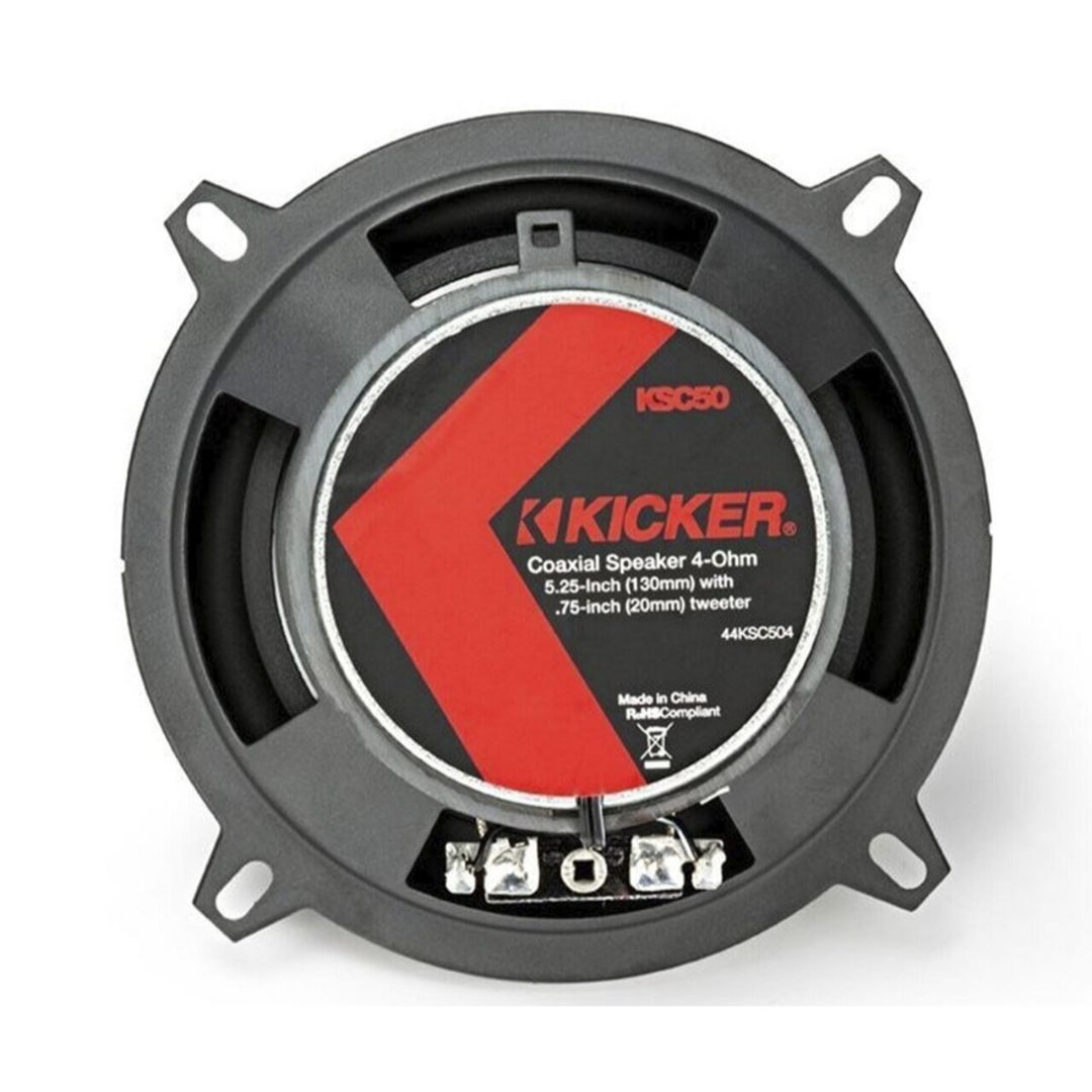 Kicker KSC504, KS Series 5.25" 2-Way Coaxial Car Speakers (44KSC504) (OB)