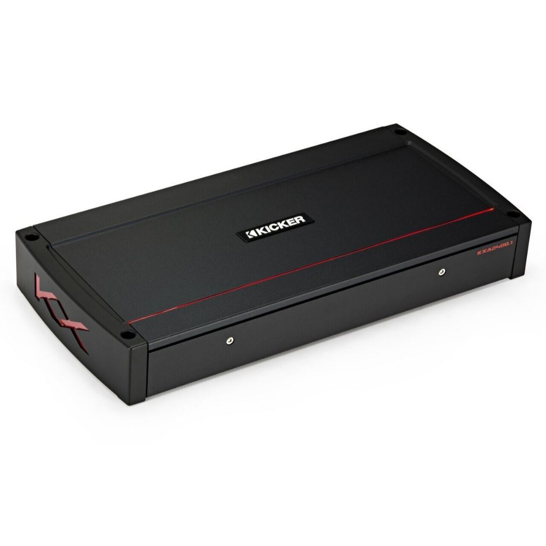 Kicker KXA24001, KX Series Mono Class D Subwoofer Amplifier - 2400 Watts (44KXA24001) (OB)