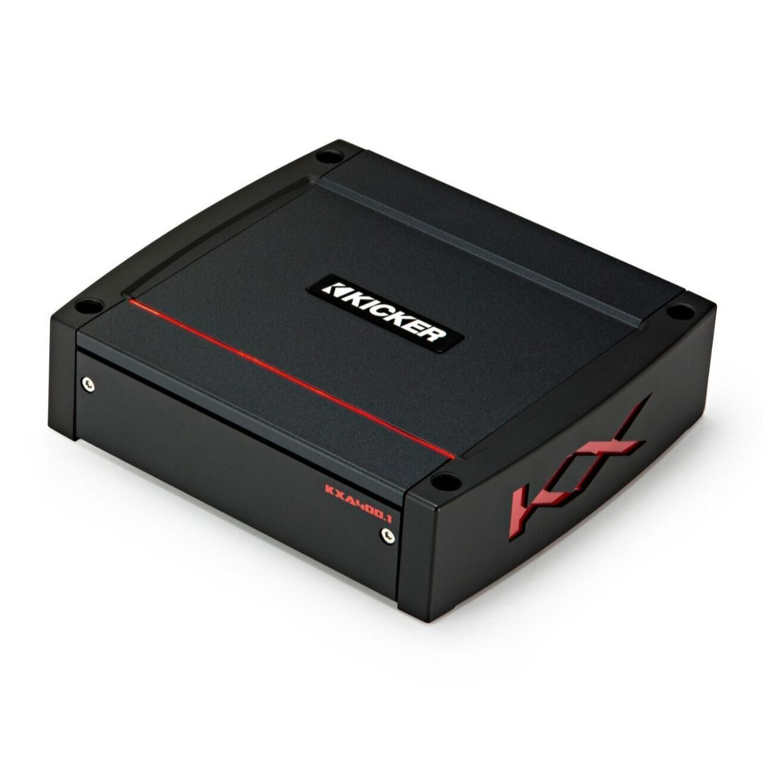 Kicker KXA4001, KX Series Mono Class D Subwoofer Amplifier - 400 Watts (OB)