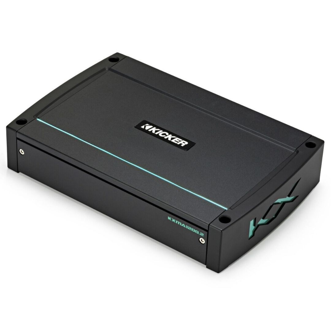 Kicker KXMA12002, KXMA 2-Channel Full-Range Class D Marine Amplifier (44KXMA12002) (OB)