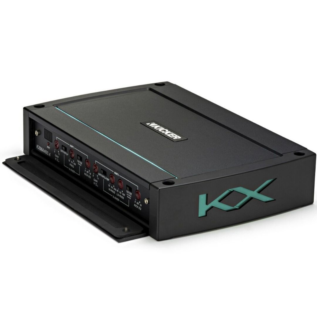 Kicker KXMA4004, KXMA 4-Channel Full-Range Class D Marine Amplifier (44KXMA4004) (OB)