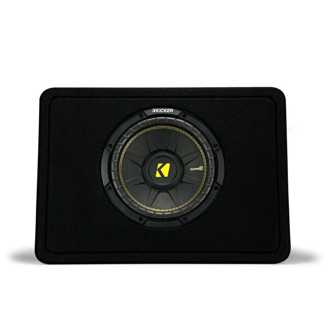 Kicker TCWC102, CompC 10" Sub in Thin Profile Enclosure, 2-Ohm, 300W (44TCWC102) (OB)