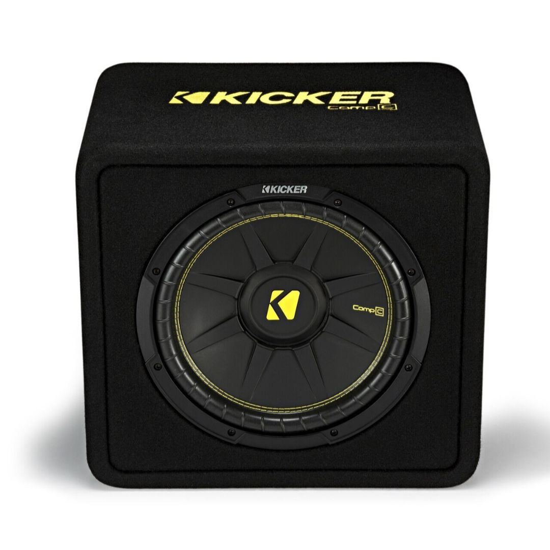 Kicker VCWC124, CompC 12" Sub in Vented Enclosure, 4-Ohm, 300W (44VCWC124) (OB)