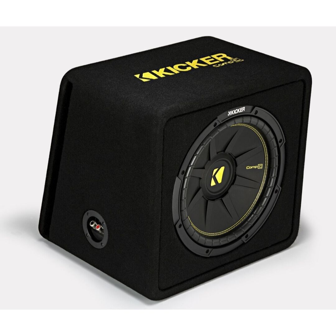 Kicker VCWC124, CompC 12" Sub in Vented Enclosure, 4-Ohm, 300W (44VCWC124) (OB)