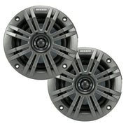 Kicker KM44, KM4 4" Marine Coaxial Speakers w/.5" Tweeters, Charcoal and White,4 Ohm (45KM44) (OB)