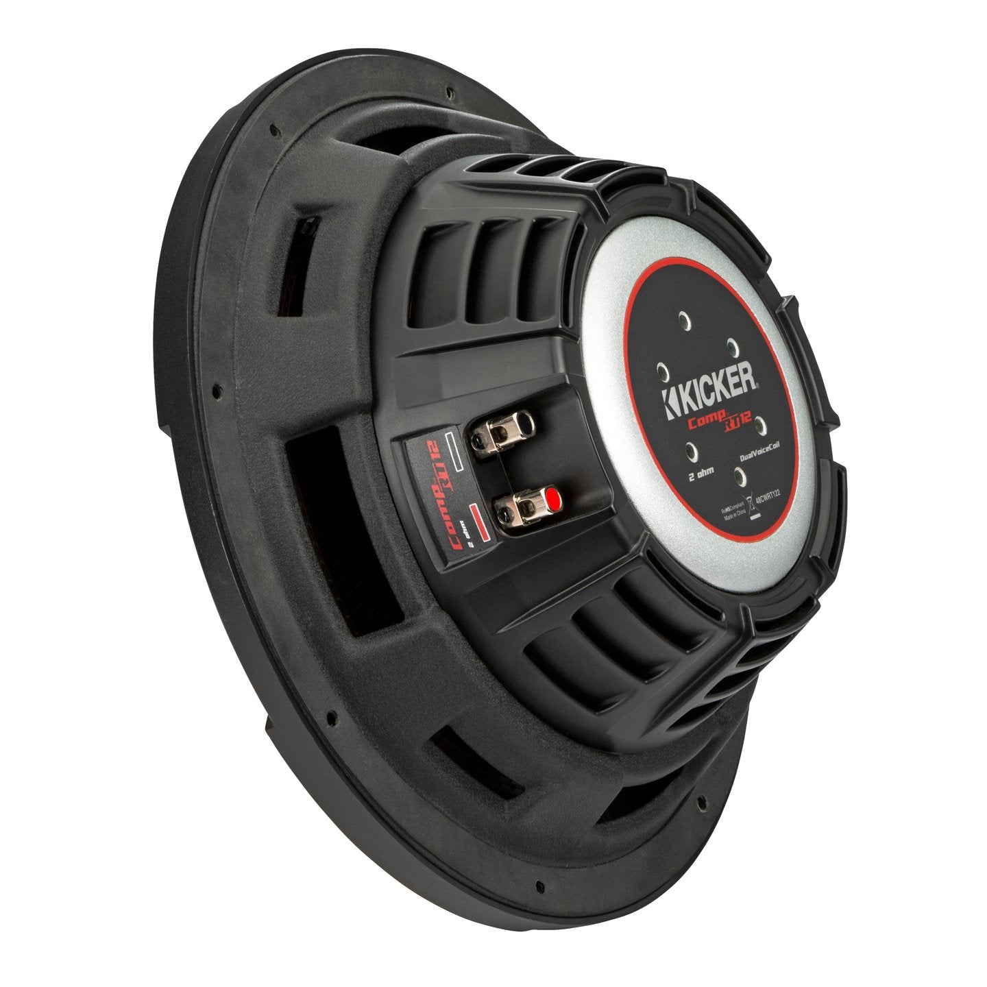 Kicker CWRT124, CompRT 12" Dual Voice Coil Subwoofer, 4-Ohm (48CWRT124) (OB)