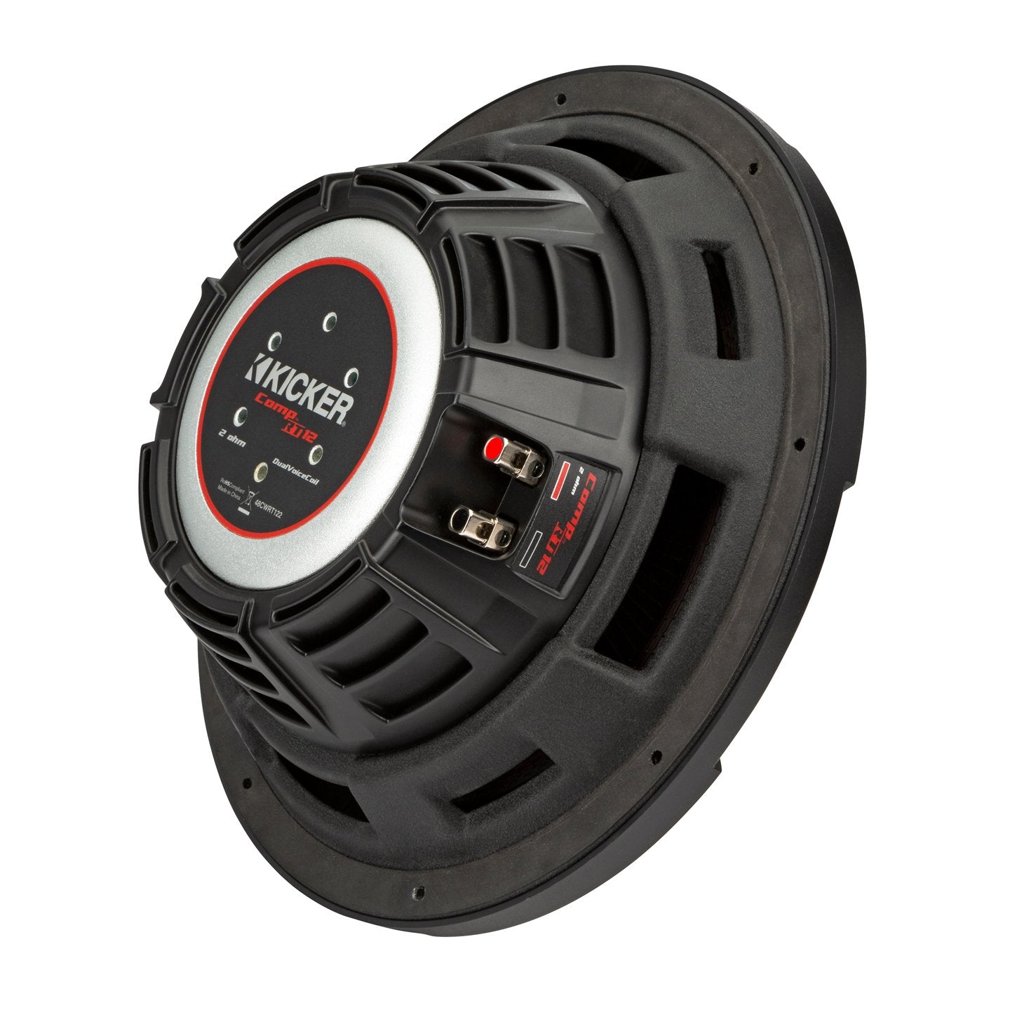 Kicker CWRT124, CompRT 12" Dual Voice Coil Subwoofer, 4-Ohm (48CWRT124) (OB)
