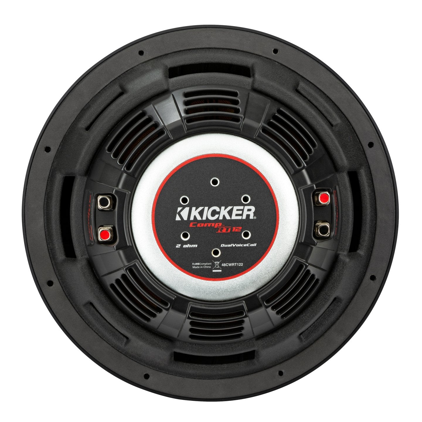 Kicker CWRT124, CompRT 12" Dual Voice Coil Subwoofer, 4-Ohm (48CWRT124) (OB)