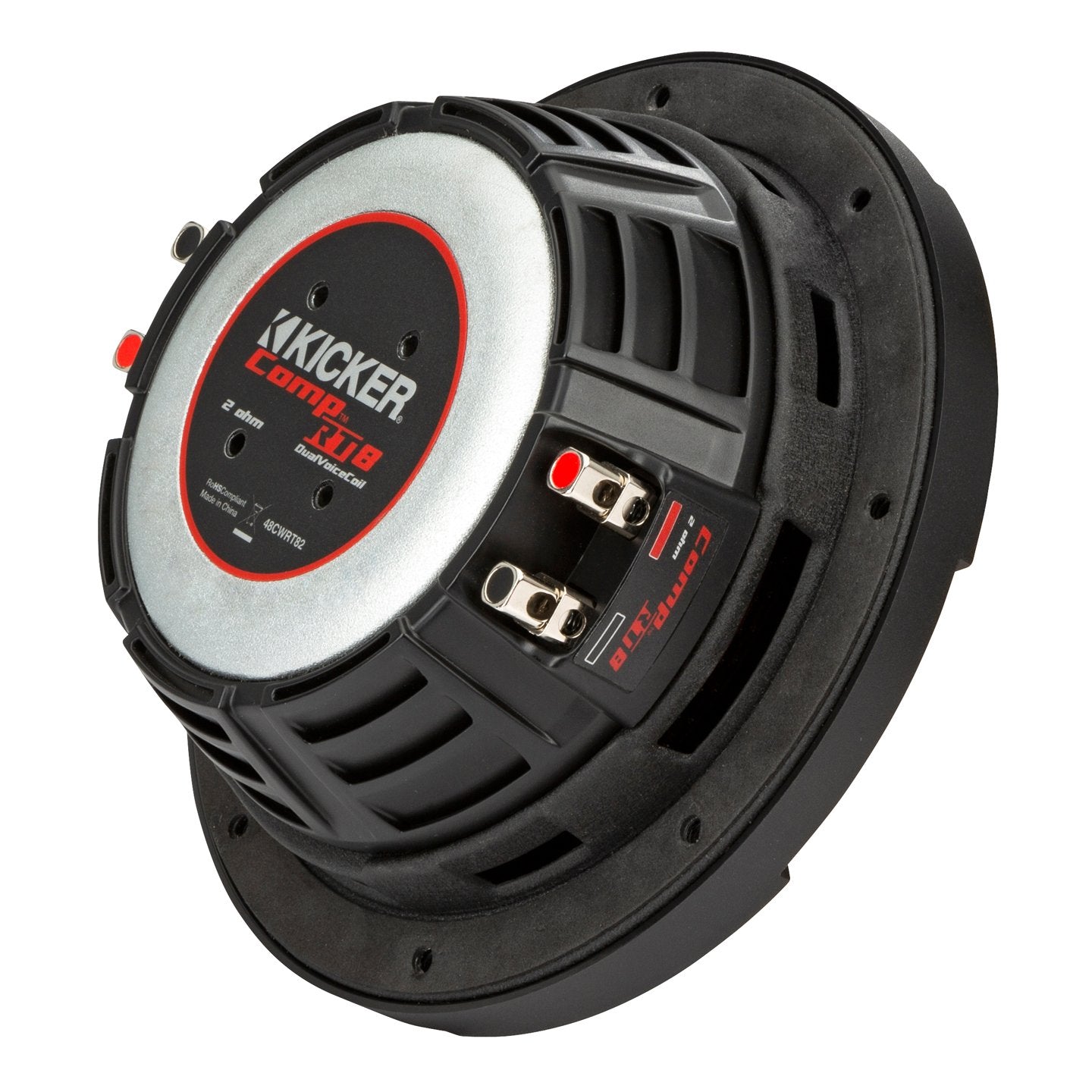 Kicker CWRT84, CompRT 8" Dual Voice Coil Subwoofer, 4-Ohm (48CWRT84) (OB)