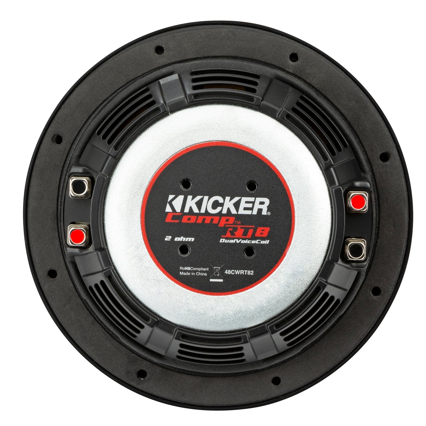 Kicker CWRT84, CompRT 8" Dual Voice Coil Subwoofer, 4-Ohm (48CWRT84) (OB)