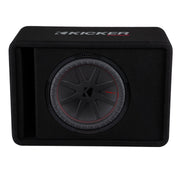 Kicker VCWR122, CompR Single12" Subwoofer In Vented Enclosure, 2-Ohm (48VCWR122) (OB)