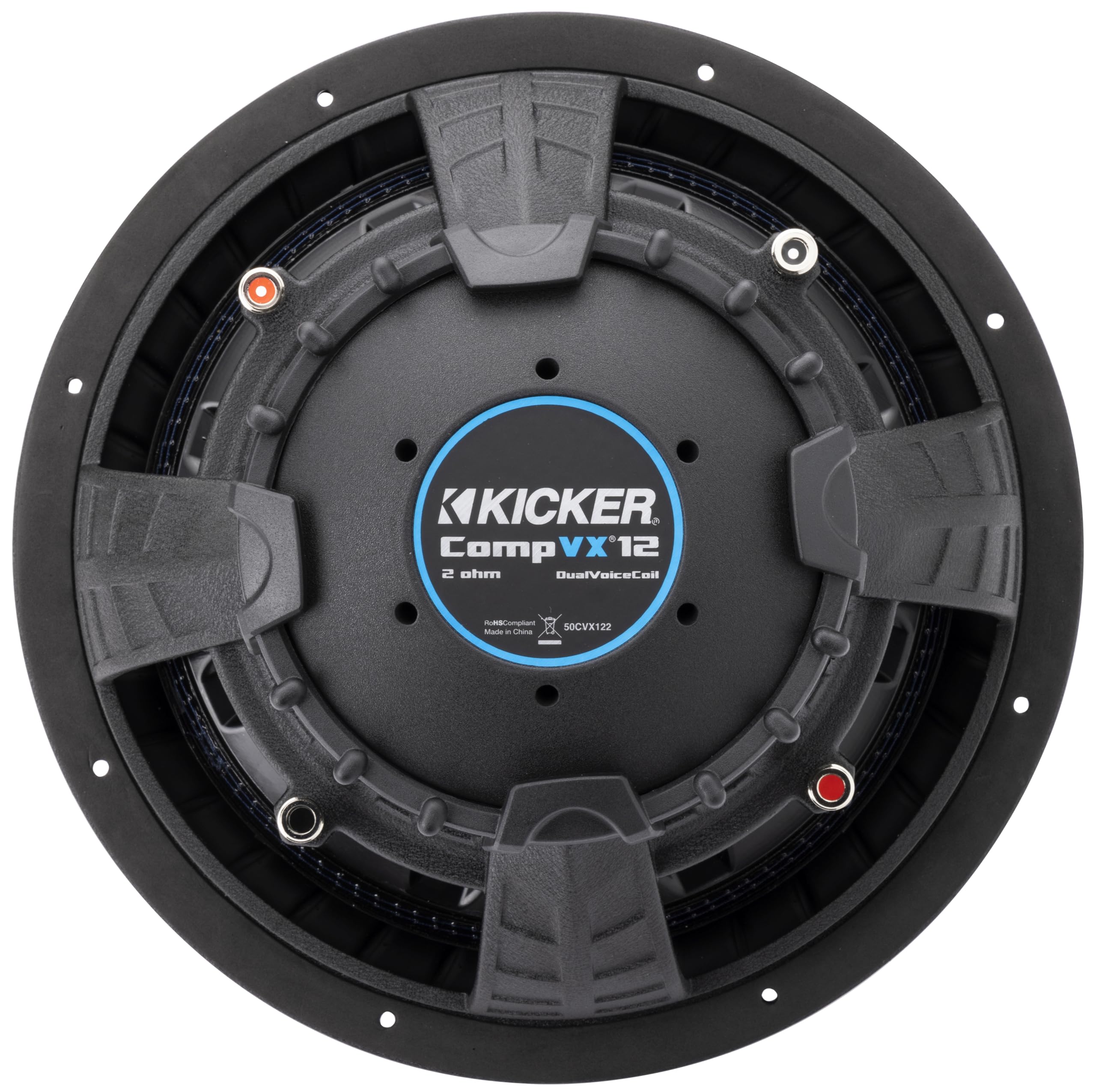 Kicker CVX124, CompVX 12" Dual Voice Coil Subwoofer, 4-Ohm (50CVX124) (OB)