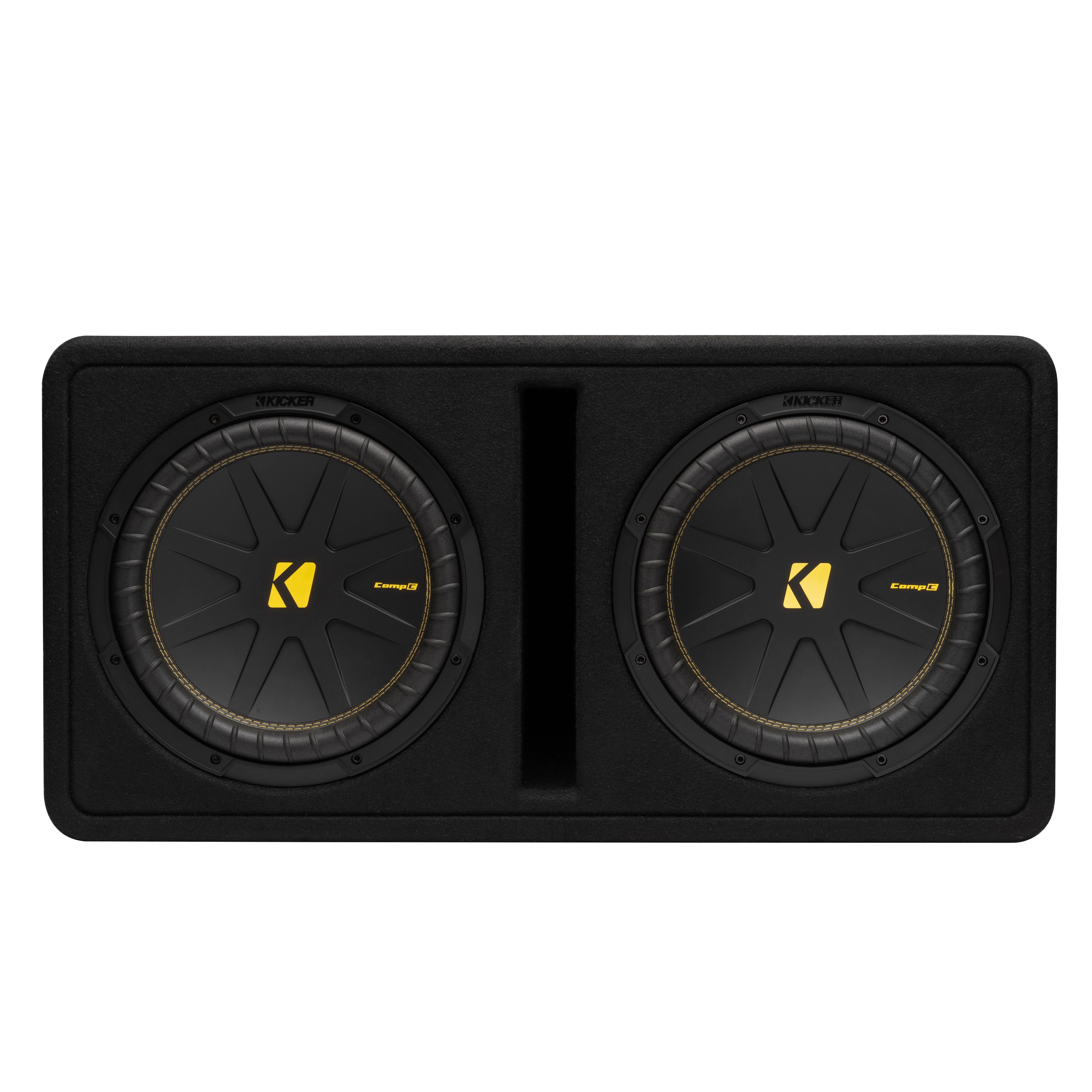 Kicker DCWC122, Dual CompC 12" Subwoofer In Vented Enclosure, 2-Ohm (50DCWC122) (OB)