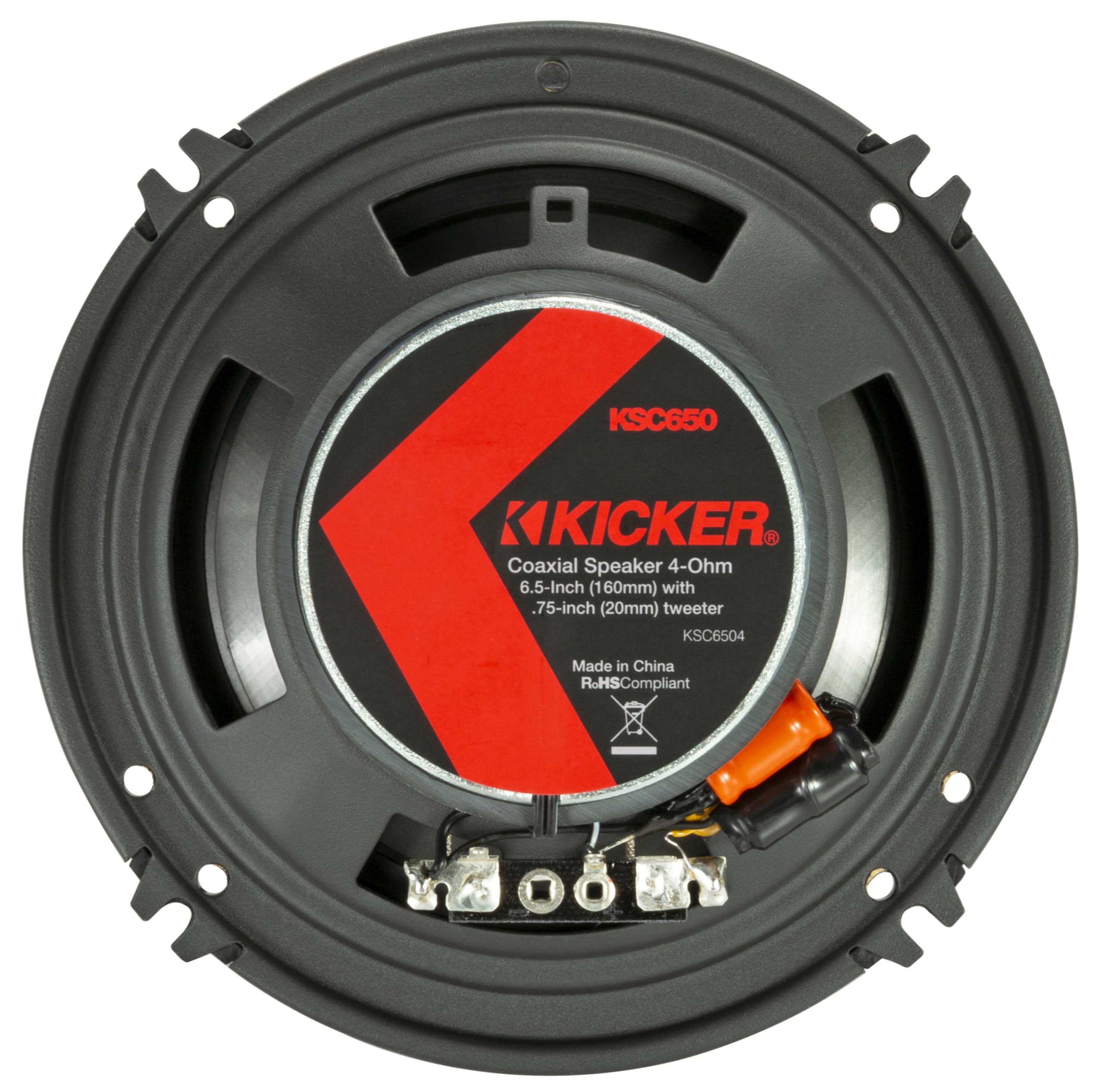 Kicker KSC6504, KS 6.5" 2-Way Coaxial Speakers (51KSC6504)(OB)