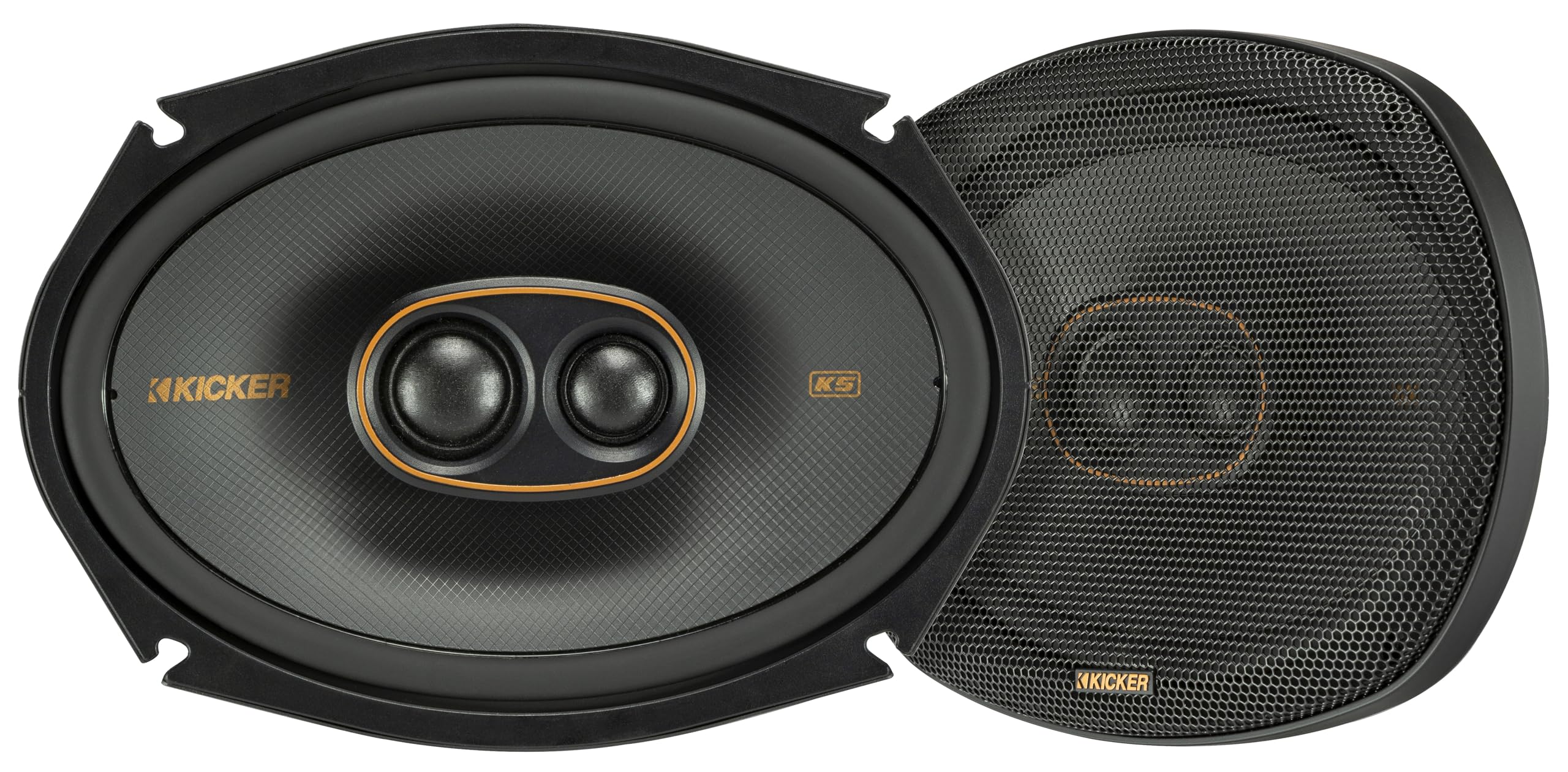 Kicker KSC69304, KS 6X9" 3-Way Coaxial Speakers (51KSC69304) (OB)