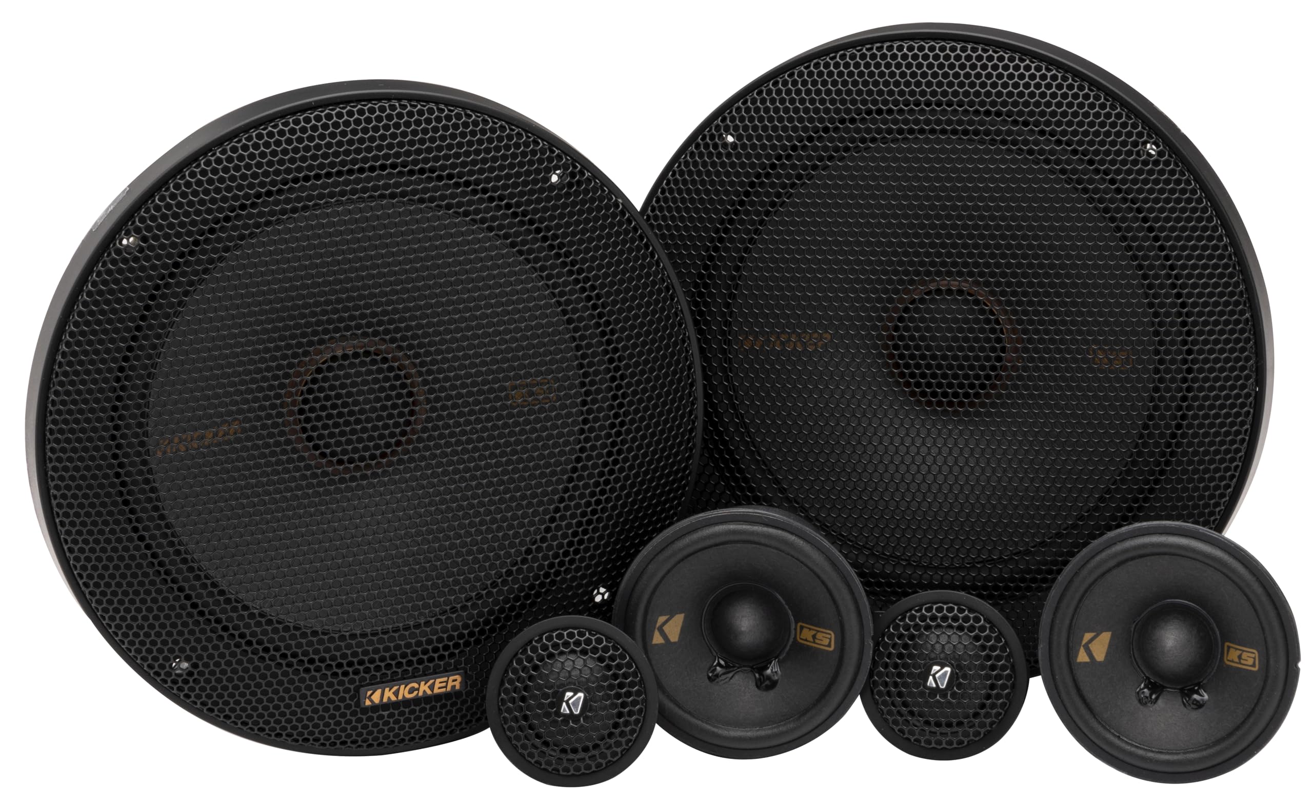 Kicker KSS365, KS 6.5" 3-Way Component Speaker System (51KSS365) (OB)