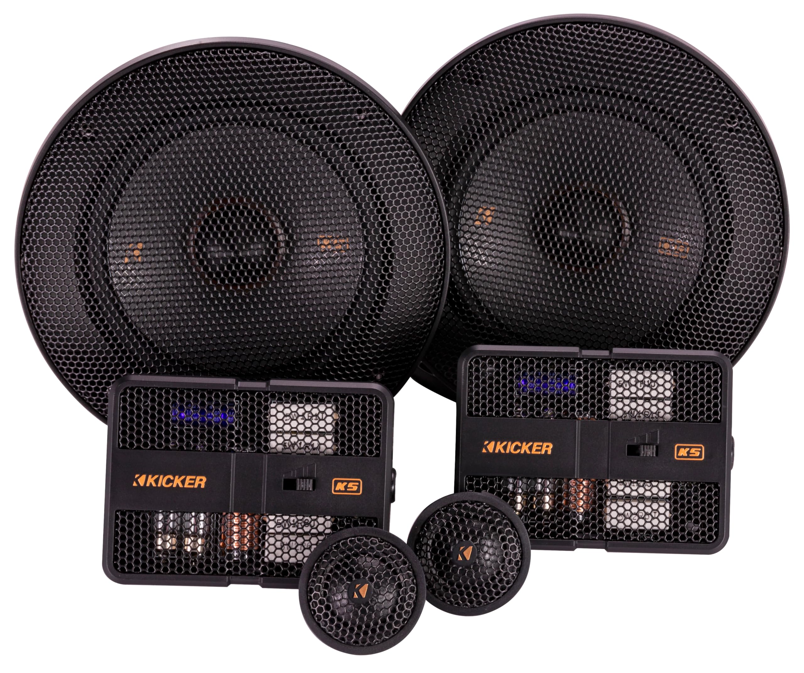 Kicker KSS504, KS 5.25" Component System w/ 1" Tweeters, 4 Ohm (51KSS504) (OB)