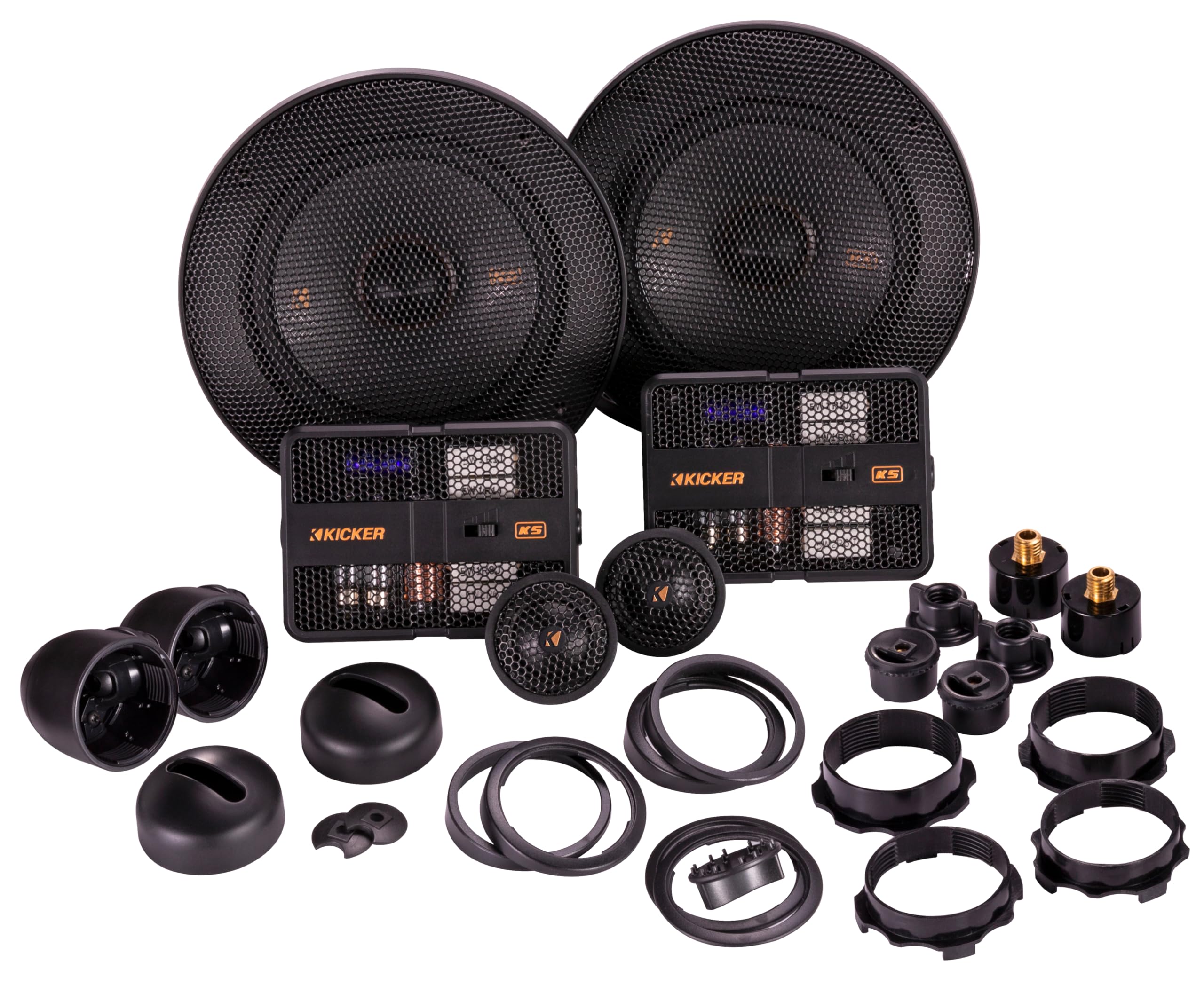 Kicker KSS504, KS 5.25" Component System w/ 1" Tweeters, 4 Ohm (51KSS504) (OB)