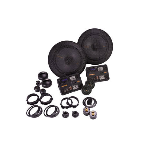 Kicker KSS6504, KS 6.5" Component System w/ 1" Tweeters, 4 Ohm (51KSS6504) (OB)