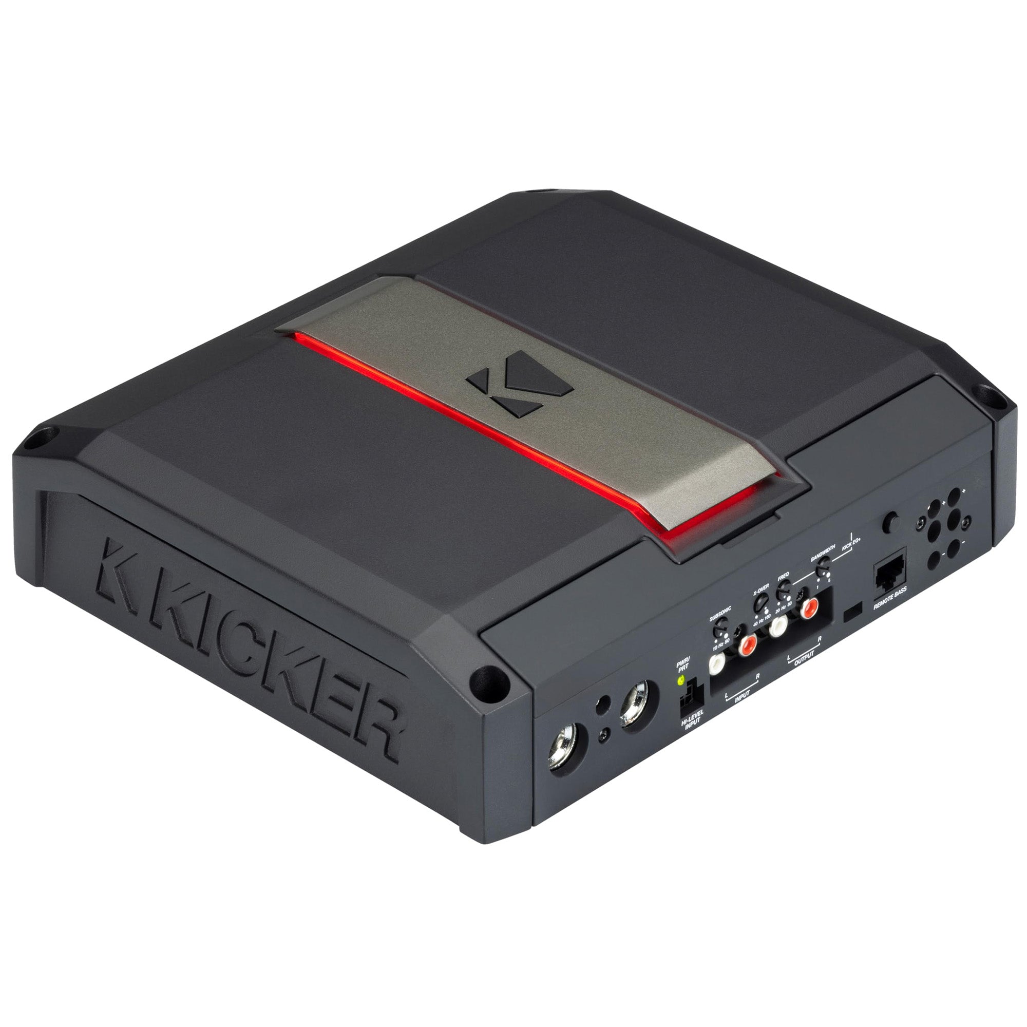 Kicker LX12501, LX Class D Momoblock Subwoofer Amplifier w/ Smart Bass, 1250W (51LX12501) (OB)