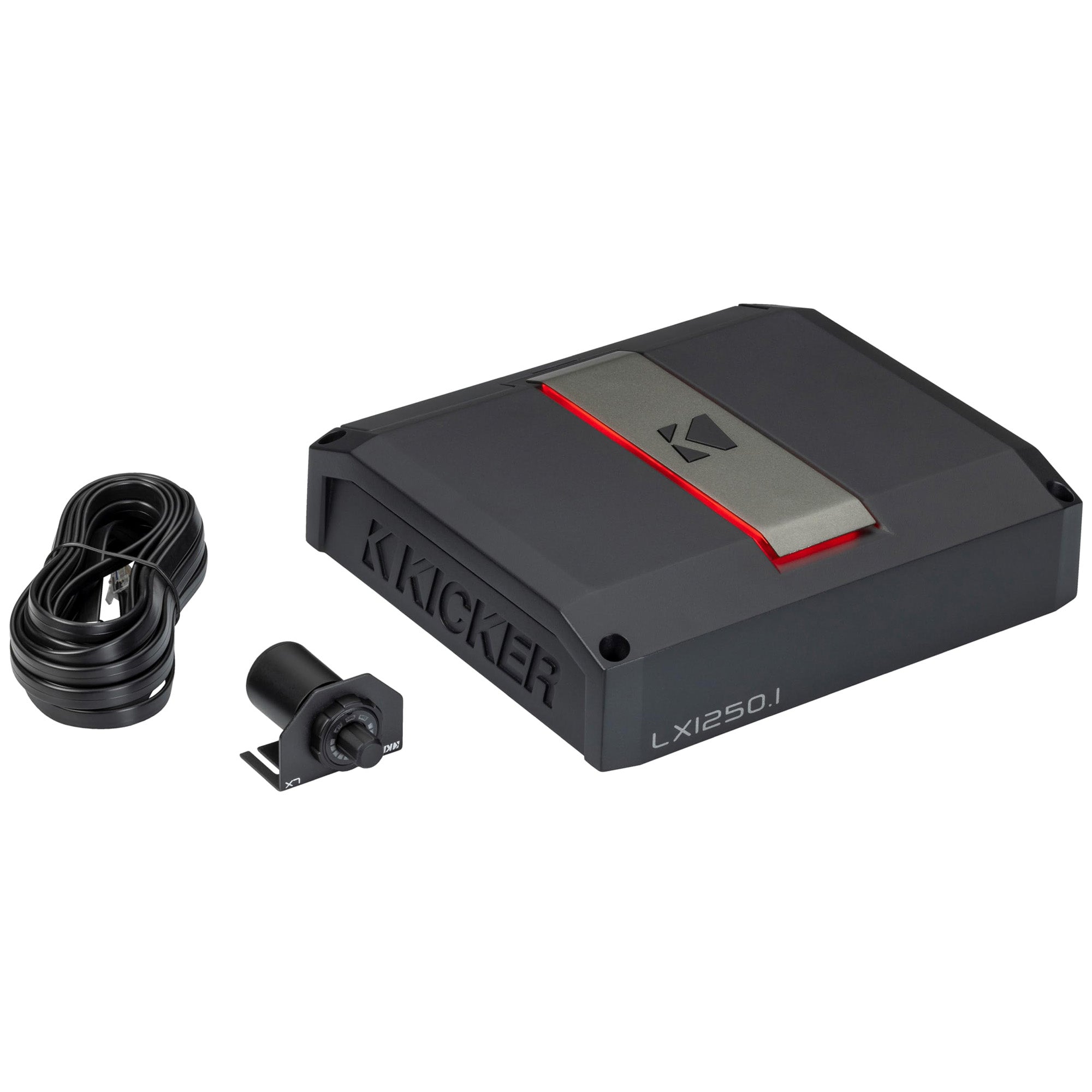 Kicker LX12501, LX Class D Momoblock Subwoofer Amplifier w/ Smart Bass, 1250W (51LX12501) (OB)