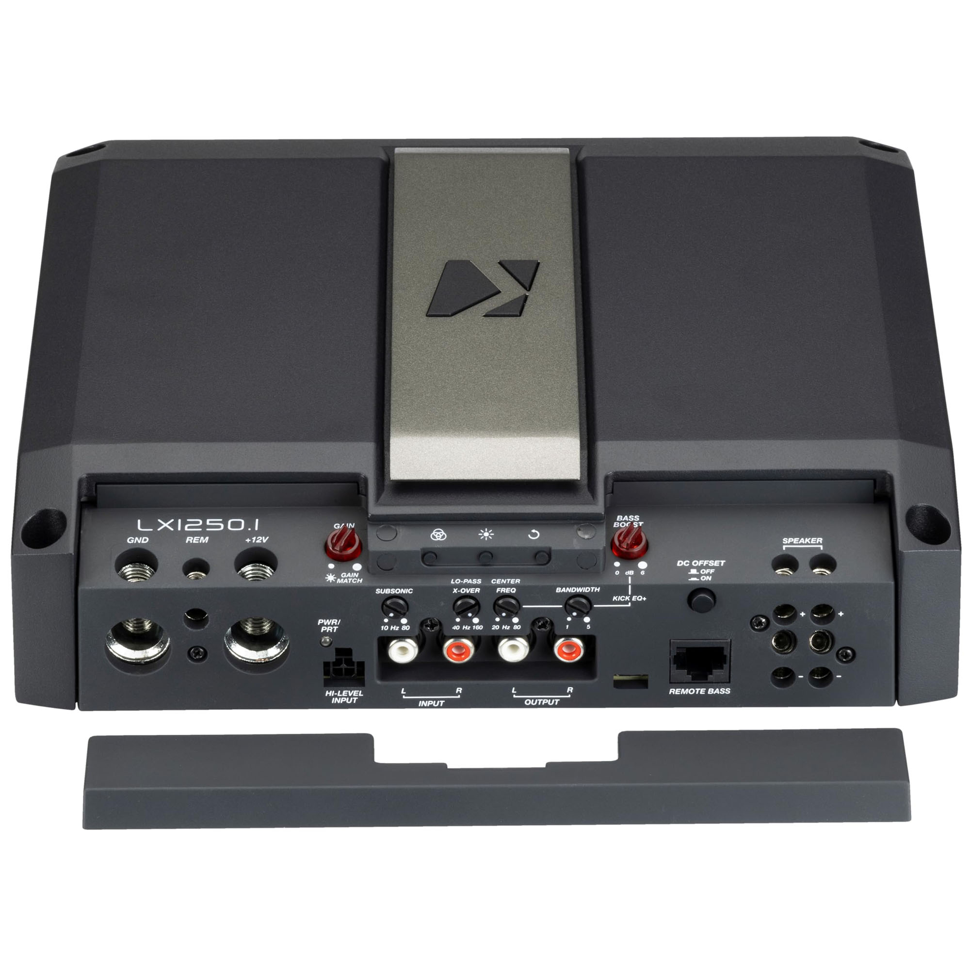 Kicker LX12501, LX Class D Momoblock Subwoofer Amplifier w/ Smart Bass, 1250W (51LX12501) (OB)