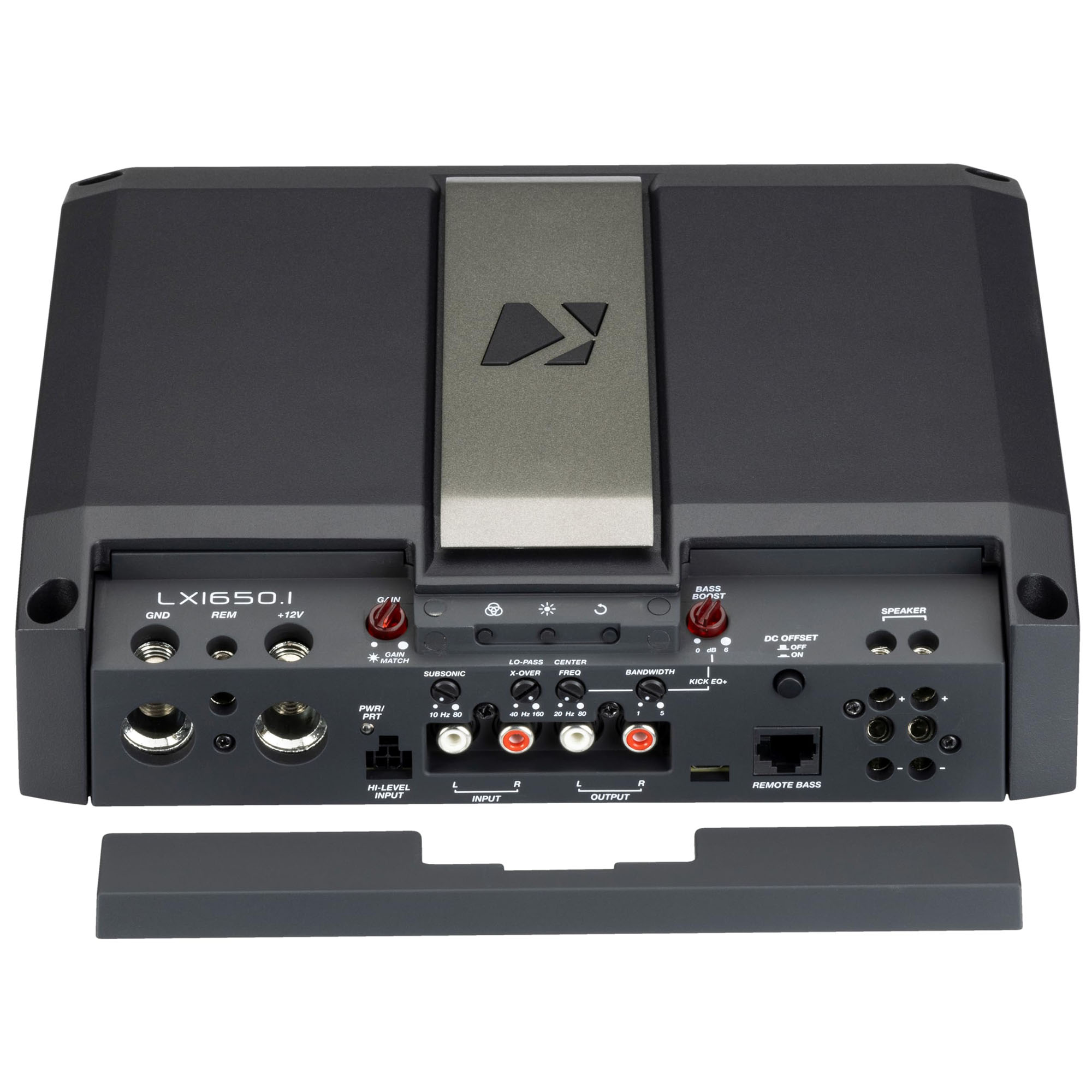 Kicker LX16501, LX Class D Momoblock Subwoofer Amplifier w/ Smart Bass, 1650W (51LX16501) (OB)