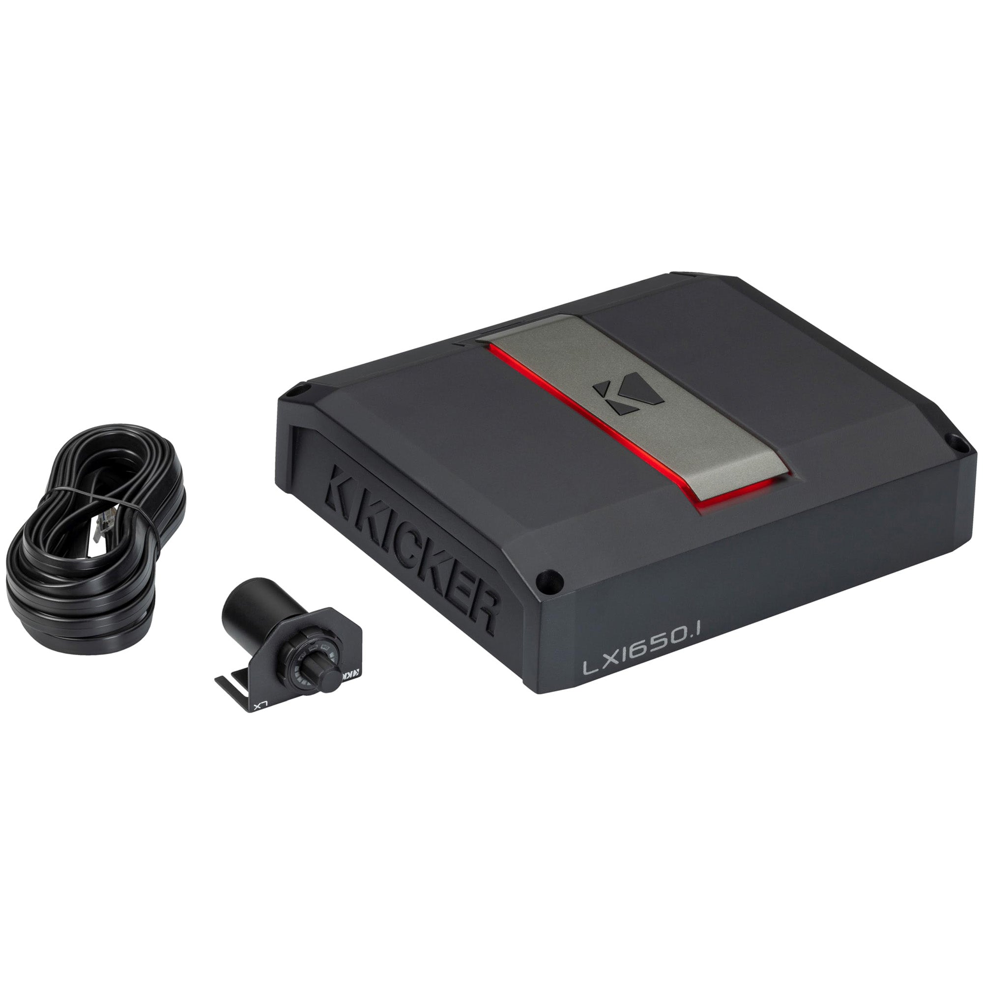 Kicker LX16501, LX Class D Momoblock Subwoofer Amplifier w/ Smart Bass, 1650W (51LX16501) (OB)