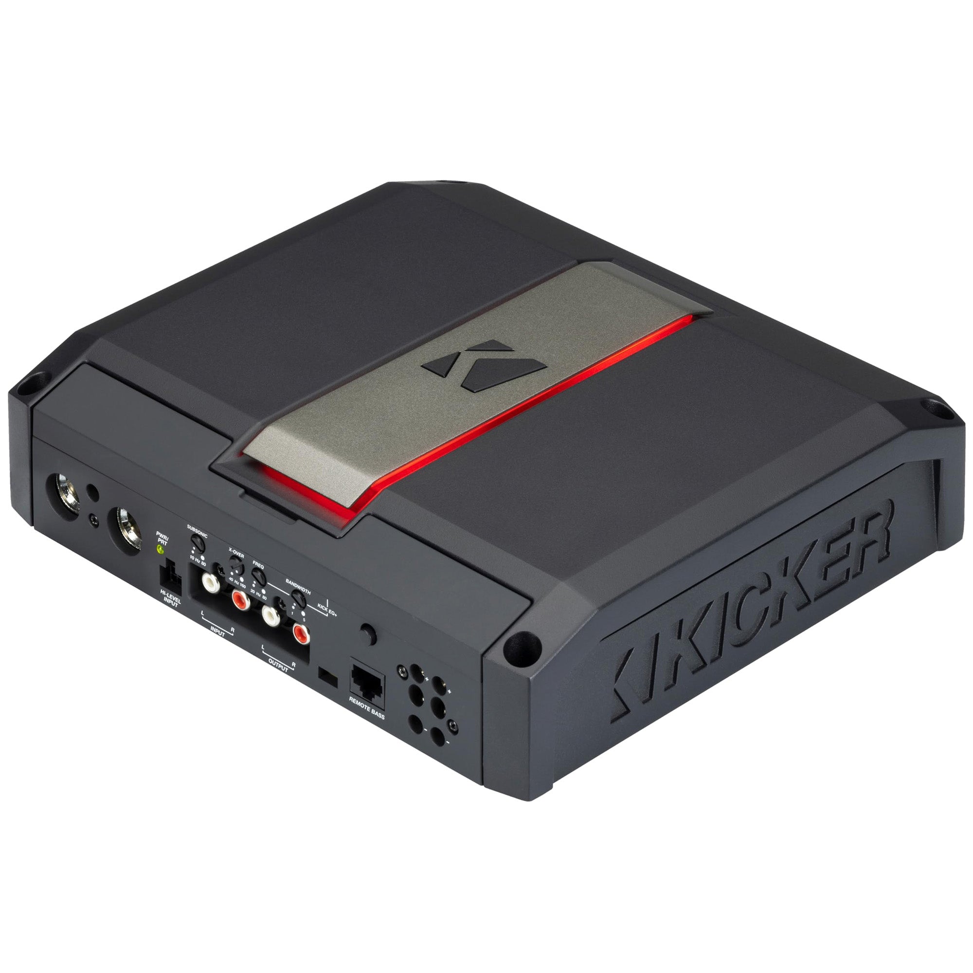 Kicker LX16501, LX Class D Momoblock Subwoofer Amplifier w/ Smart Bass, 1650W (51LX16501) (OB)