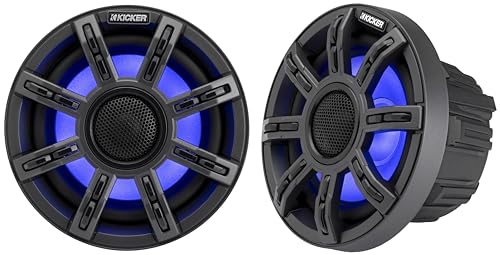 Kicker MSC65, MSC 6.5" 4 Ohm Premium Marine Coaxial Speakers (51MSC65) (OB)