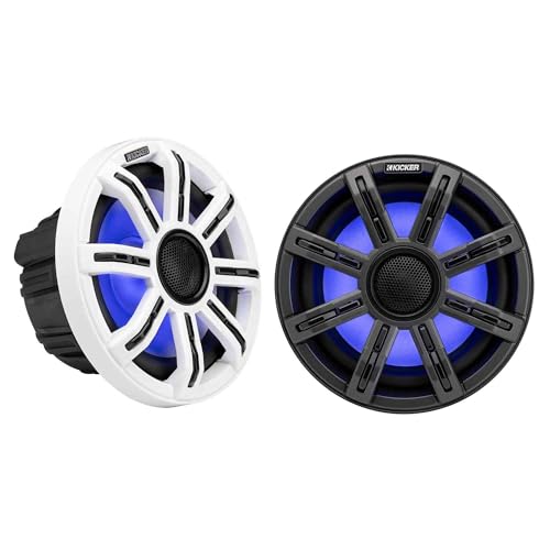 Kicker MSC8, MSC 8" 4 Ohm Premium Marine Coaxial Speakers (51MSC8) (OB)