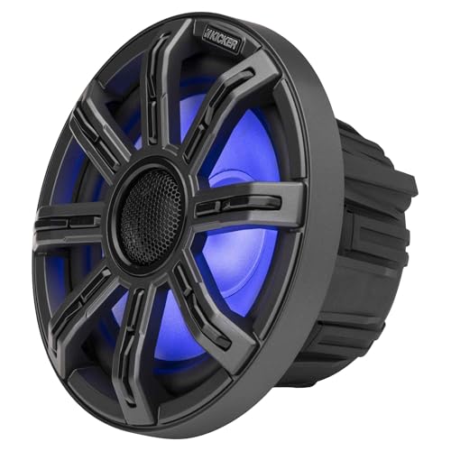 Kicker MSC8, MSC 8" 4 Ohm Premium Marine Coaxial Speakers (51MSC8) (OB)